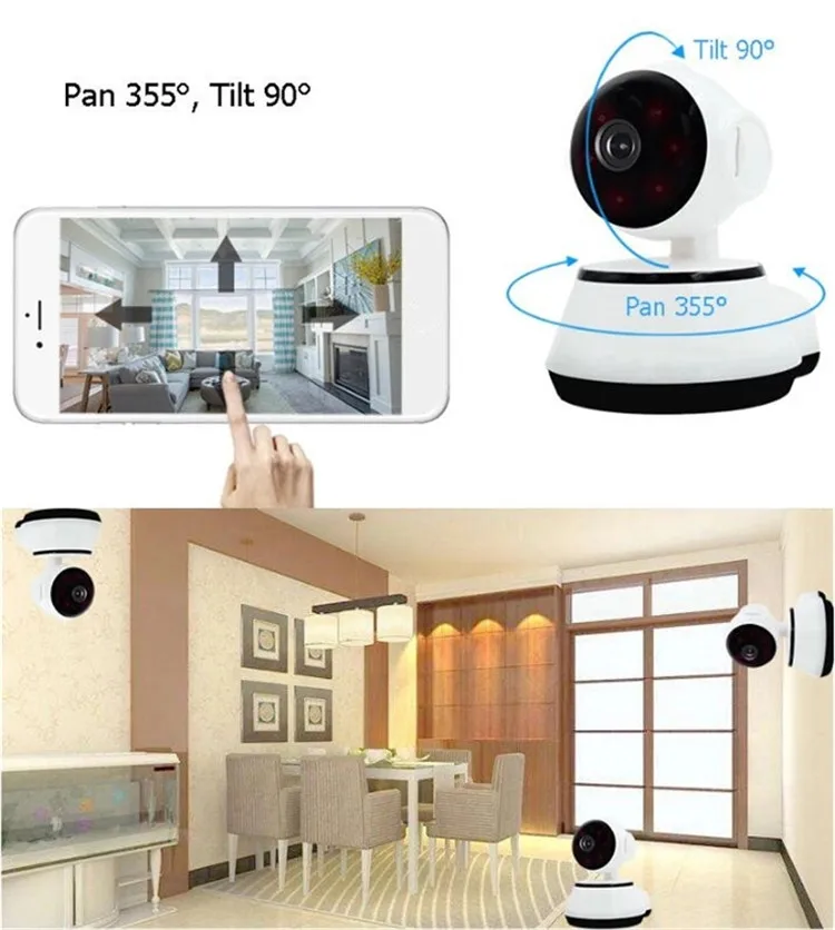 Home Security IP Camera Wireless Smart WiFi Camera WI-FI Audio Record Surveillance Baby Monitor HD Mini CCTV Camera