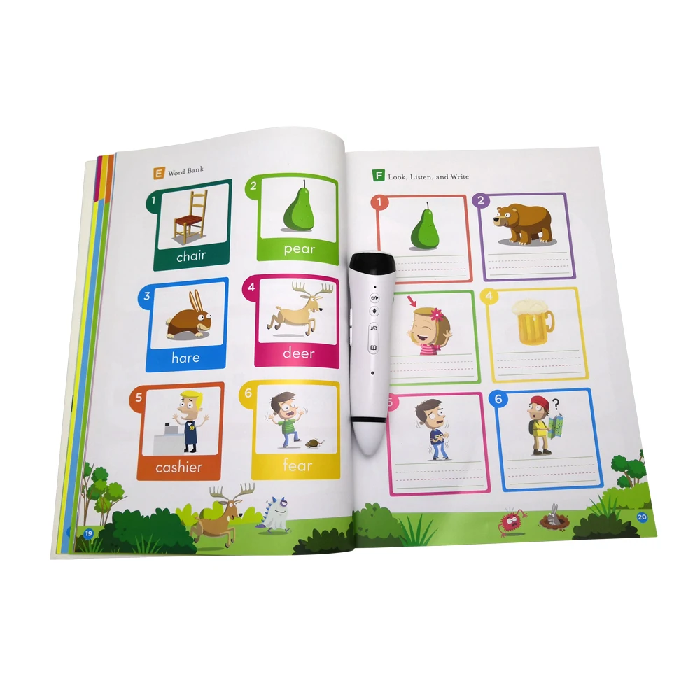 Chinese Children Language Educational English Toys Education Talking Pen Book by Sensor