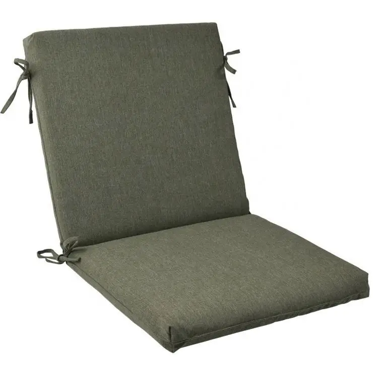 Outdoor Sun Chair Seat Cushion Cover Pad Green Outdoor Waterproof Garden Patio Chaise Lounge Cushions Woven Square Adults Modern