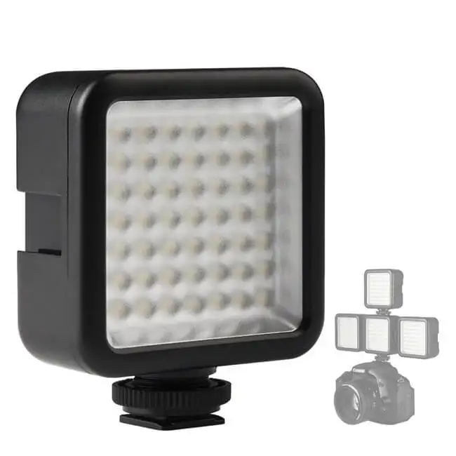 Hot Sale Mini W49 49pcs LED Video Light Camera Lamp Light Photo Lighting For Camera / Camcorder / Smartphone