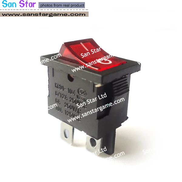 KCD4 Power Switch button switch arcade button switches with LED light ON/OFF 15/30A 250V