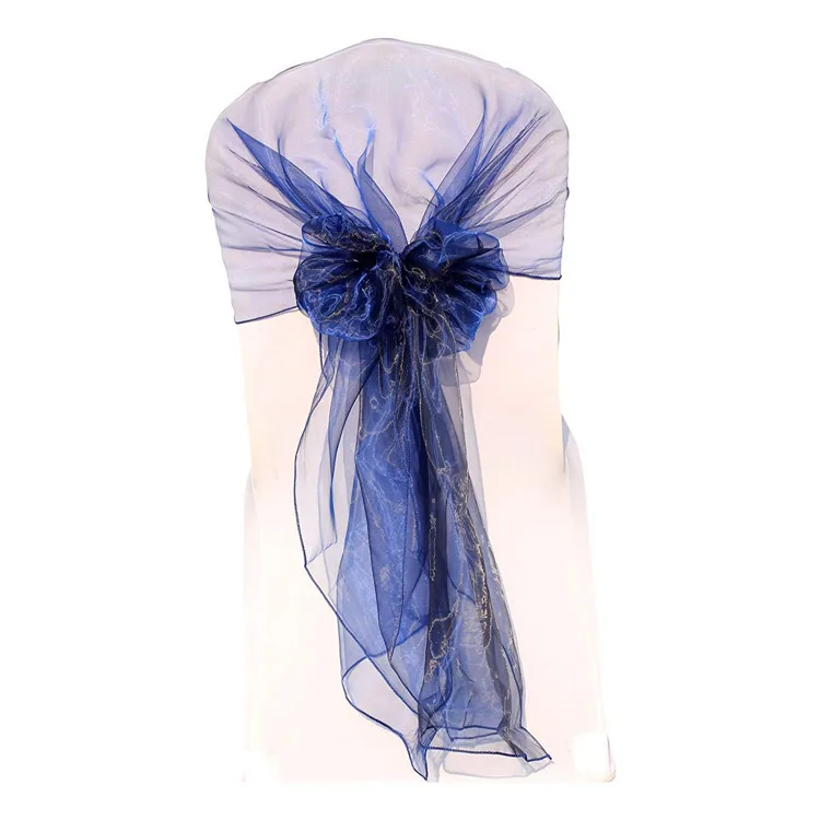 Organza Hood Sashes Chair Sashes/Bows Hoods sash for Wedding/Chair Sashes