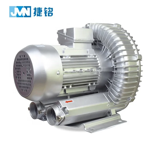 Factory direct 4kw 5.5HP three phase side channel vacuum blower dust removal exhaust fan