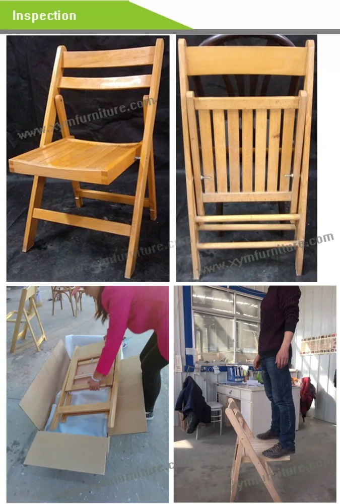 Popular design wholesale wood folding wimbledon chair