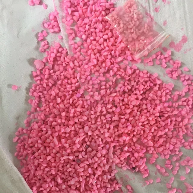 
dyed blue colored gravel for landscaping 