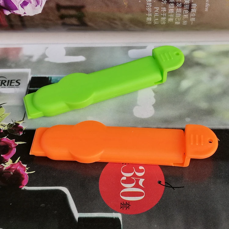 
creative custom logo environmental protection plastic bread bag clip coffee tea bag food bag sealing clip 