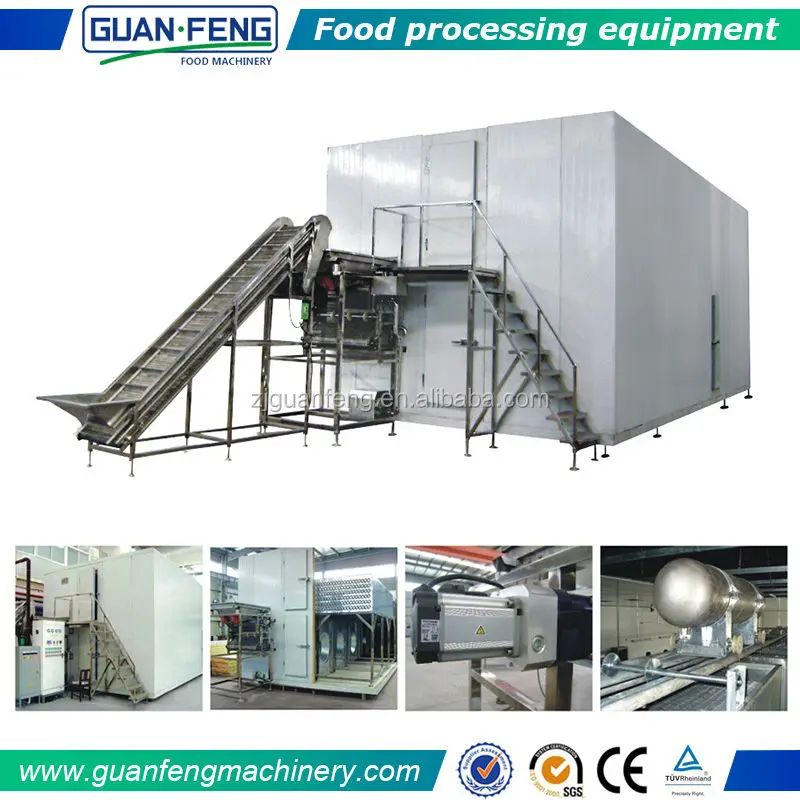Commercial 	Industrial Freezer IQF Frozen Machine fruit Tunnel Freezer vegetable freezing Machine Price