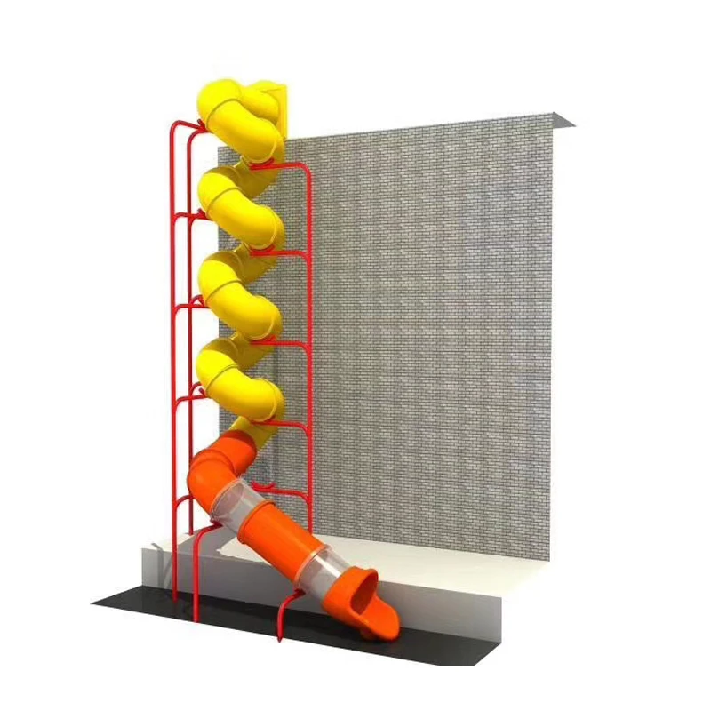 China kids amusement indoor outdoor plastic garden tube slide playground equipment garden