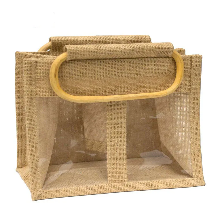 
New fashion cheap pattern printed jute material tote jute bag, Wholesale high quality jute bag 