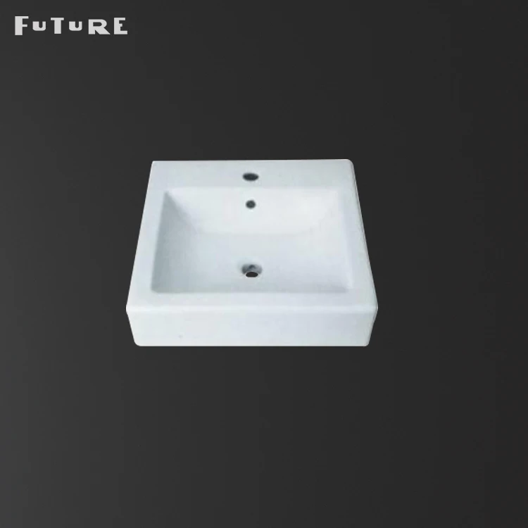 
Hebei Rectangle white cupc ceramic vanity cabinet hand wash sinks 