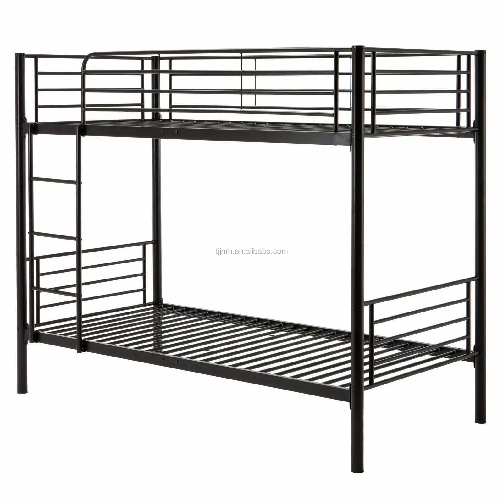 Factory Direct Wholesale 2 Layers Single Size Metal Bunk Bed 2 In 1 singe bed