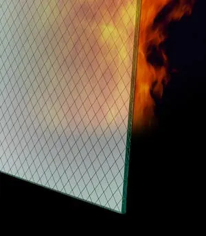 
China factory clear fire rated wire mesh glass for windows 