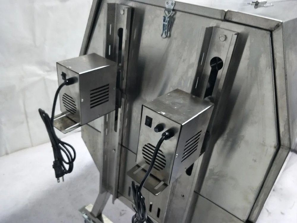 Double Roast Position Spit Roaster Party Bbq Barbecue Charcoal Grill with Hood Gas Grills Food Grade Stainless Steel 304 HDL04