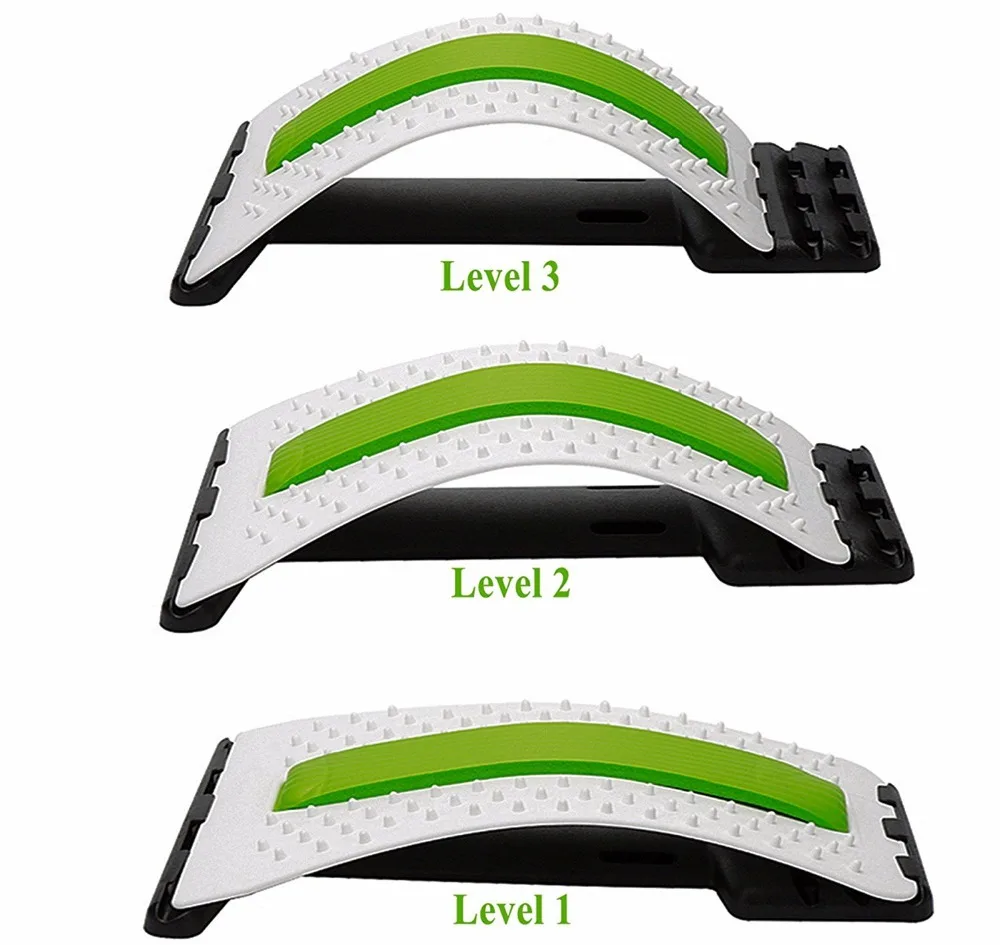 BDE Lower and Upper Back Pain Relief Arched Back Stretcher for posture correction