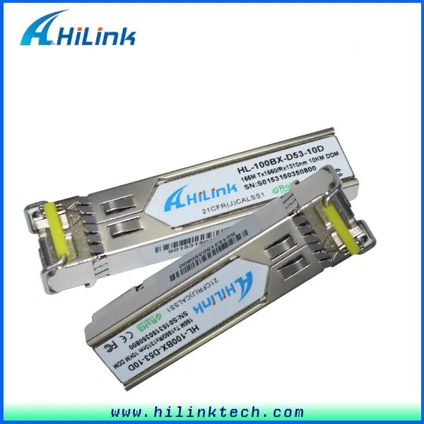 Высокое качество SFP биди WDM 155 м 10 км Tx1310nm Rx1550nm