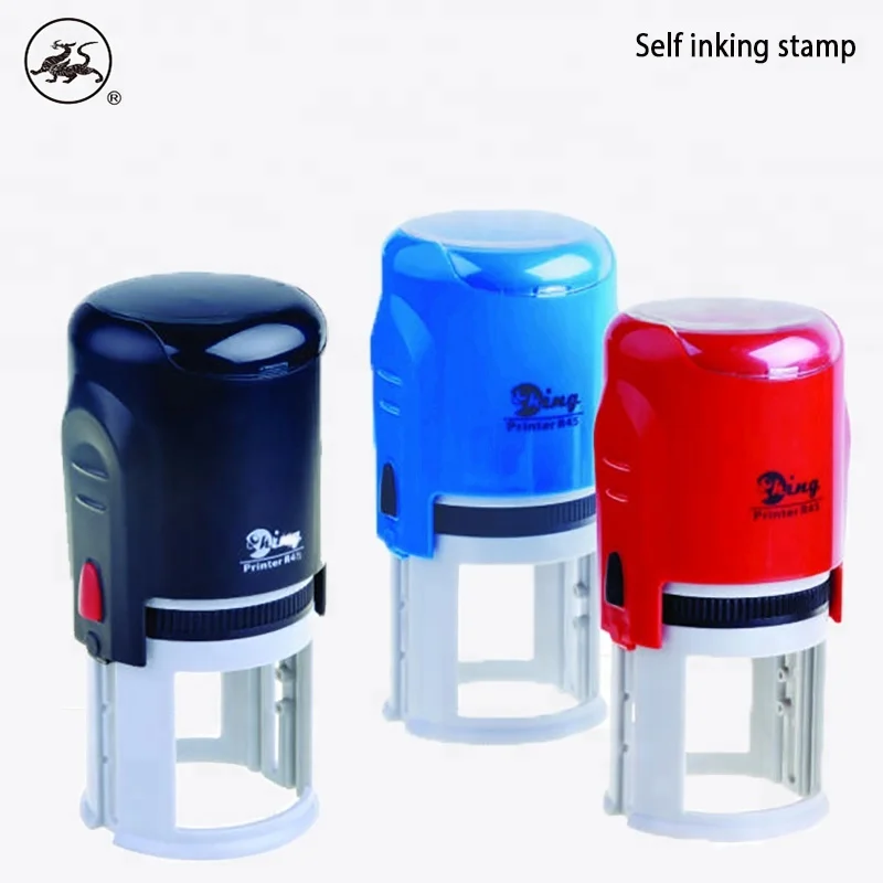 factory direct sale different sizes round self inking stamp round stamp