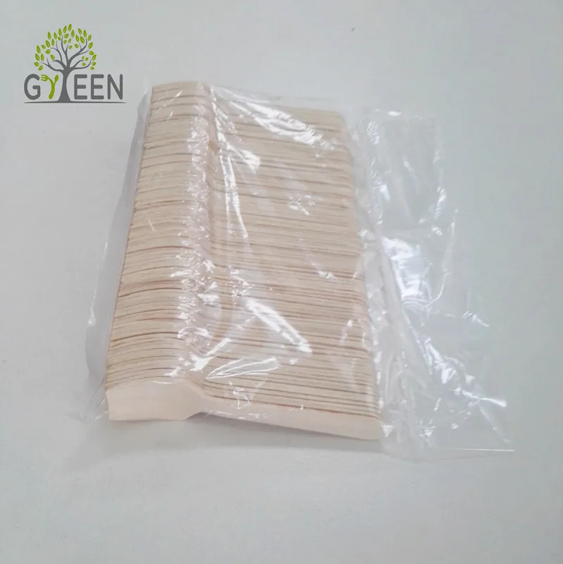 Compostable Wood Ice Cream Tasting Mini Wooden Spoon