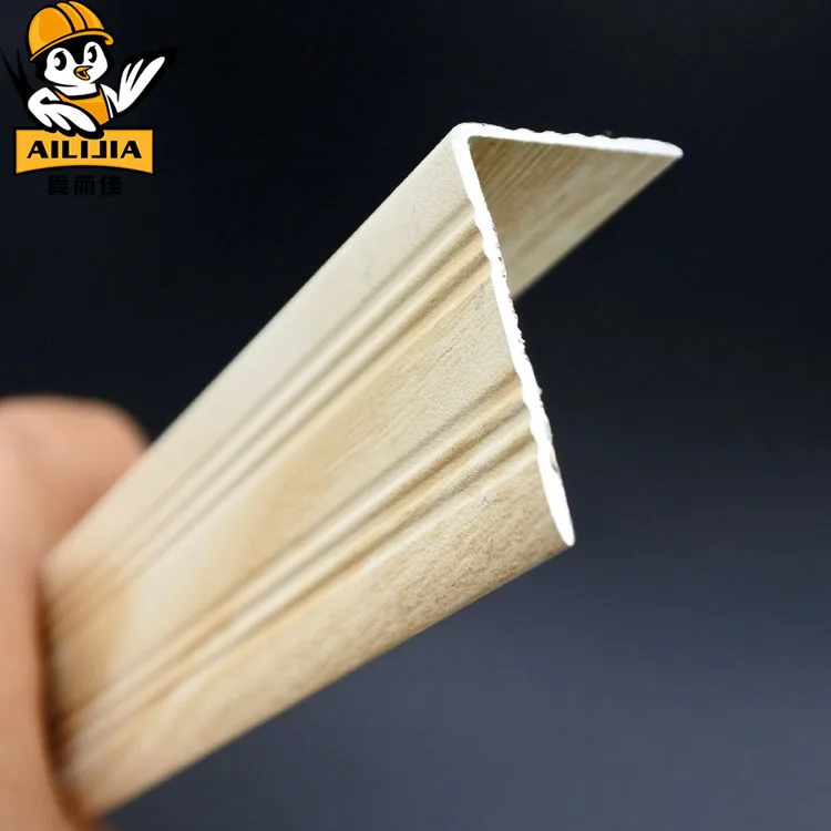 vinyl aluminum flexible bronze l shape floor edge trim