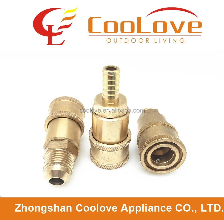 RV 1/4 propane quick coupler connect adapter