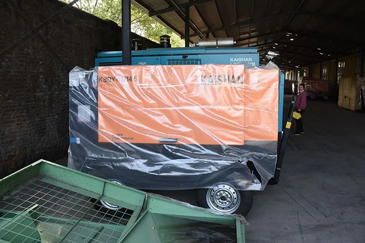 Kaishan KSCY-425/10 mining portable engine driven electric diesel screw air compressor