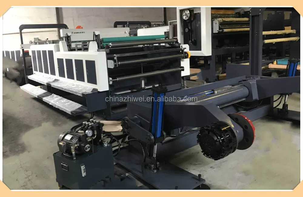 
HQD zhejiang zhive brand hot sale industrial paper rotary high speed roll to sheet crosscutting machine cardboard sheeter 
