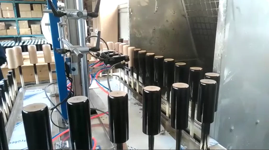 
automatic spray coating painting machine for plastic metal glass parts 