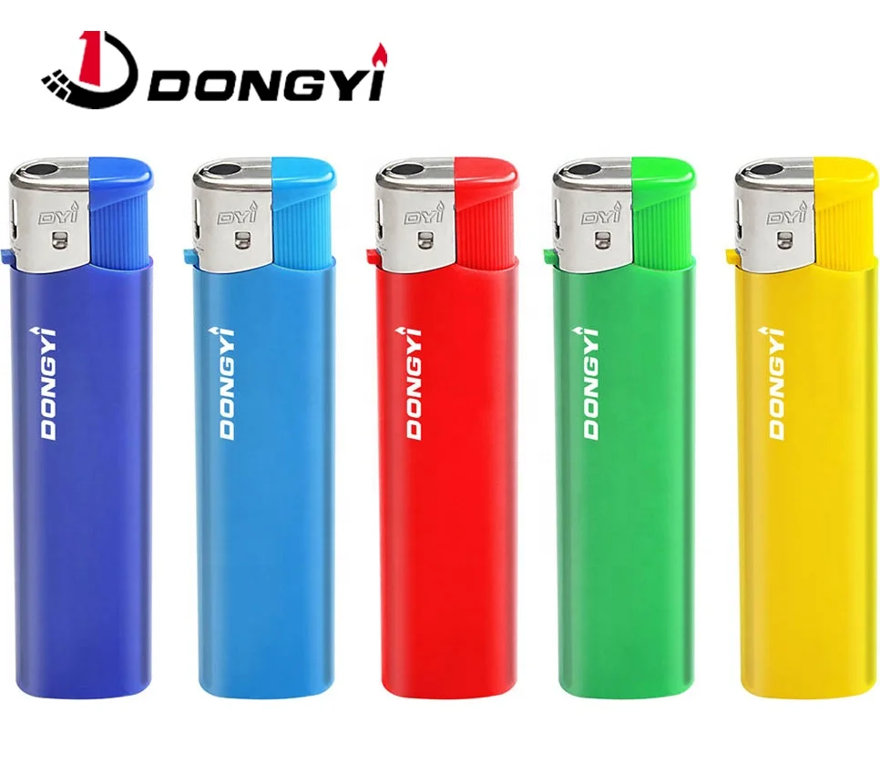 OEM Длинная тонкая Электронная Газовая многоразовая прикуриватель однотонного цвета