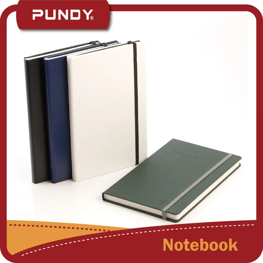 leather cover material and hardcover style paper notebook