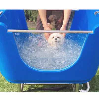 High quality plastic bathtub pet grooming shower tub dog SPA machine