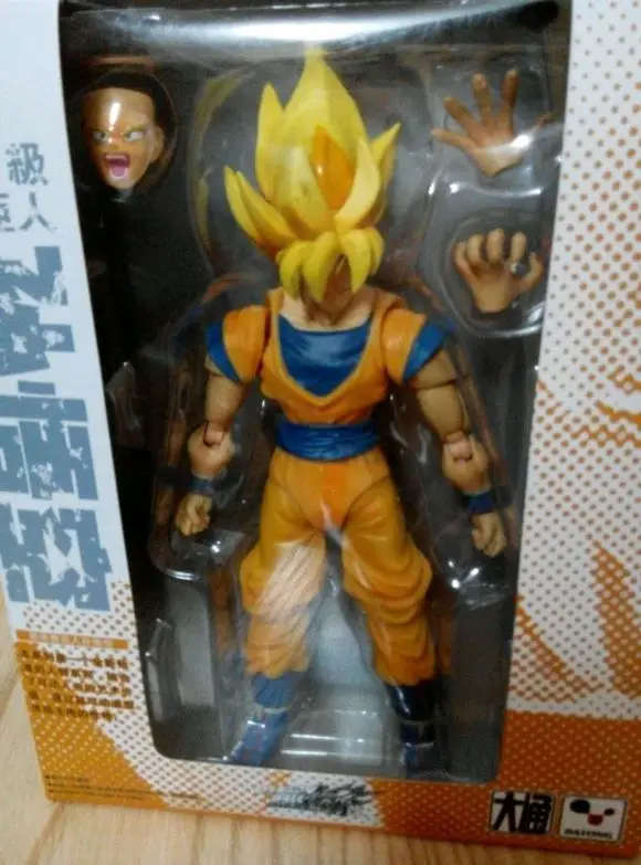 In Stock Dragon Ball Z DATONG model SHF Super Saiyan 1 yellow hair Goku Kakarotto Childhood