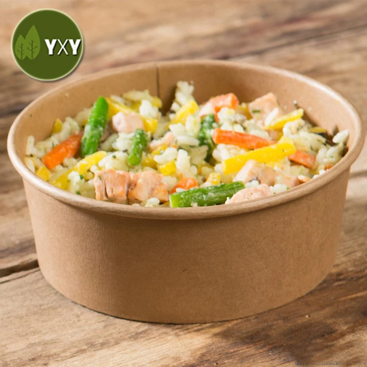 100% Food Grade Large Size 48oz 1500ml Paper Soup Bowls