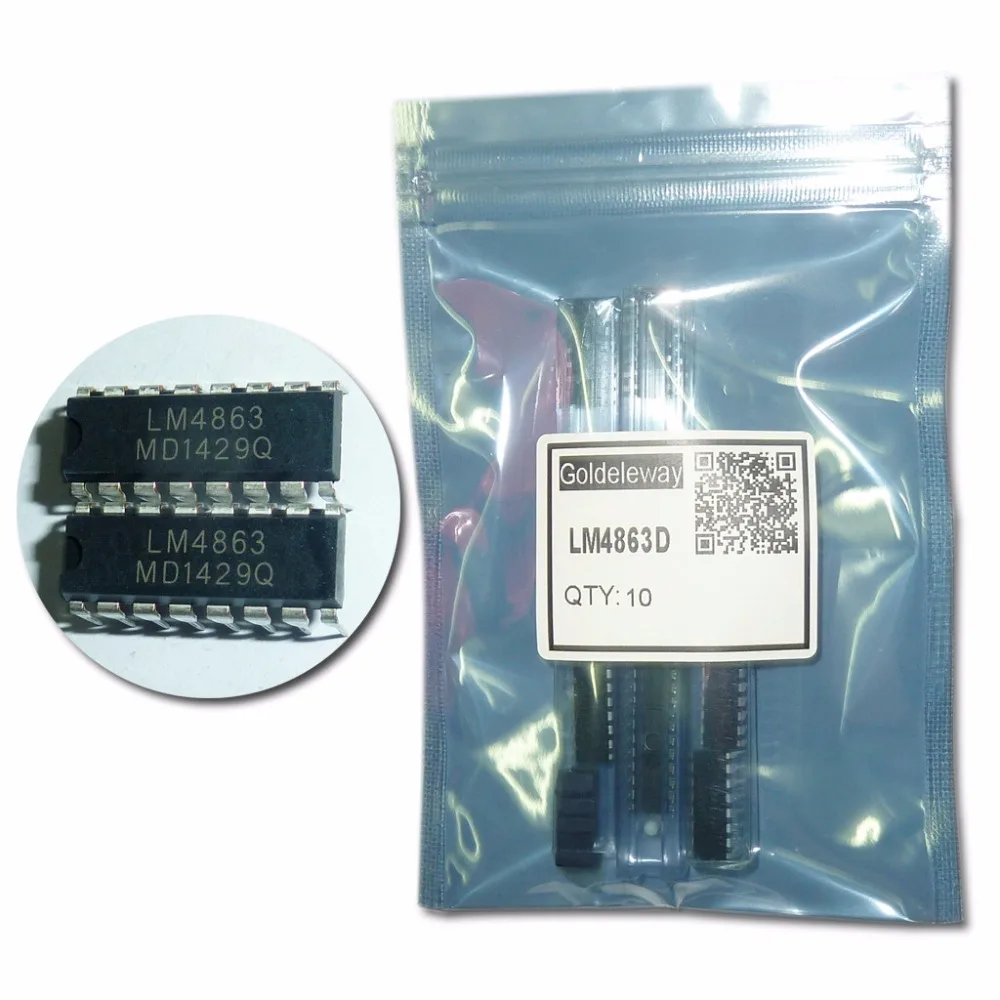 LM4863D LM4863 DIP-16 Двухканальный Аудио Усилитель Мощности новый