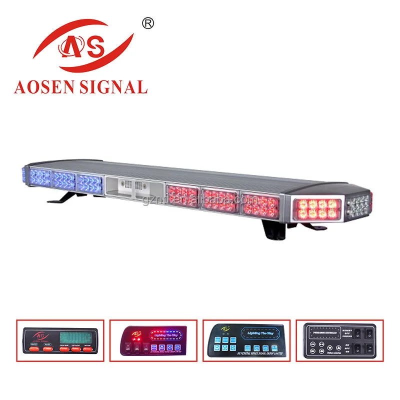 Полиция материалы Red Blue LED полиции светлая полоса аварийной мигает сирена динамик полиции света бар