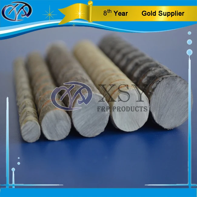 
China Supplier FRP Fiberglass Plastic Coated Rebar 