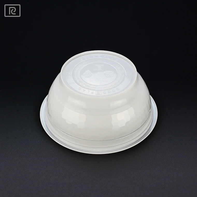 D1100 PP 36oz 1100ml Clear Plastic Disposable Deli Bowl for Serving Noodles and Food