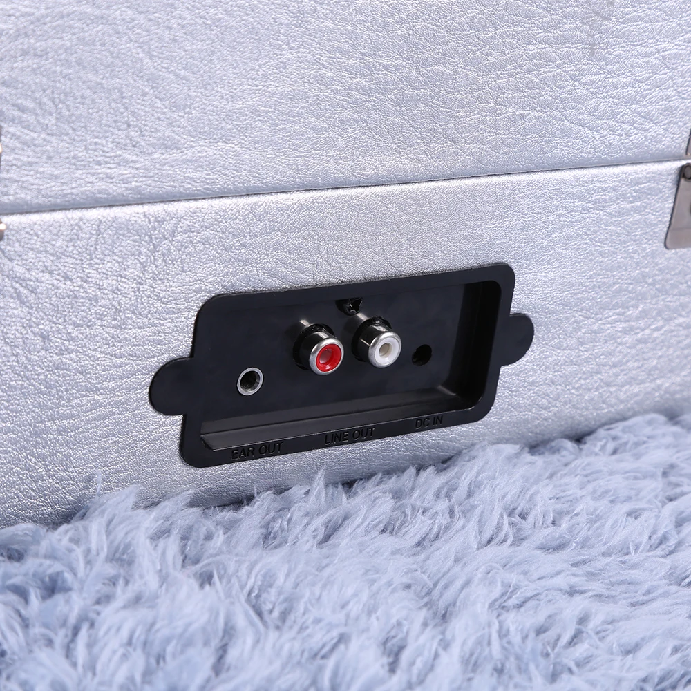 
Record Player Turntable, 3 Speed Record Player Suitcase with Built in Speakers/ Aux Input/ RCA Line Out 