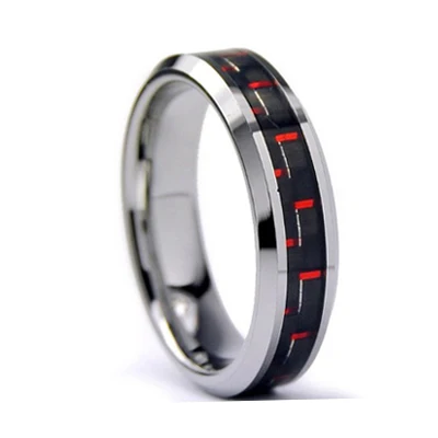 
Best things to sell black carbon fiber inlay 10mm tungsten ring flat polished finish turkish rings for men 