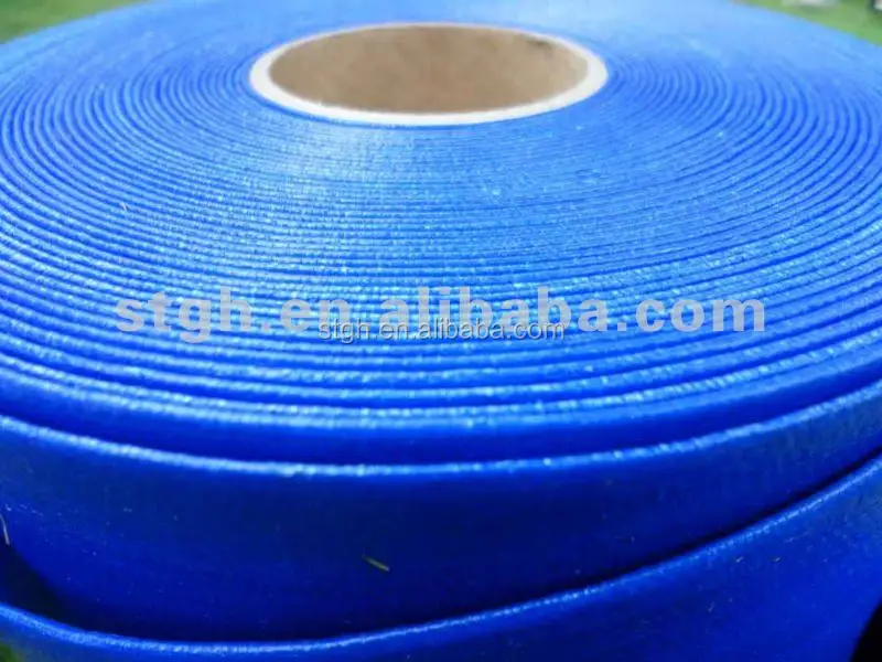 
blue PE hose / PVC lay flat hose for drip irrigation 