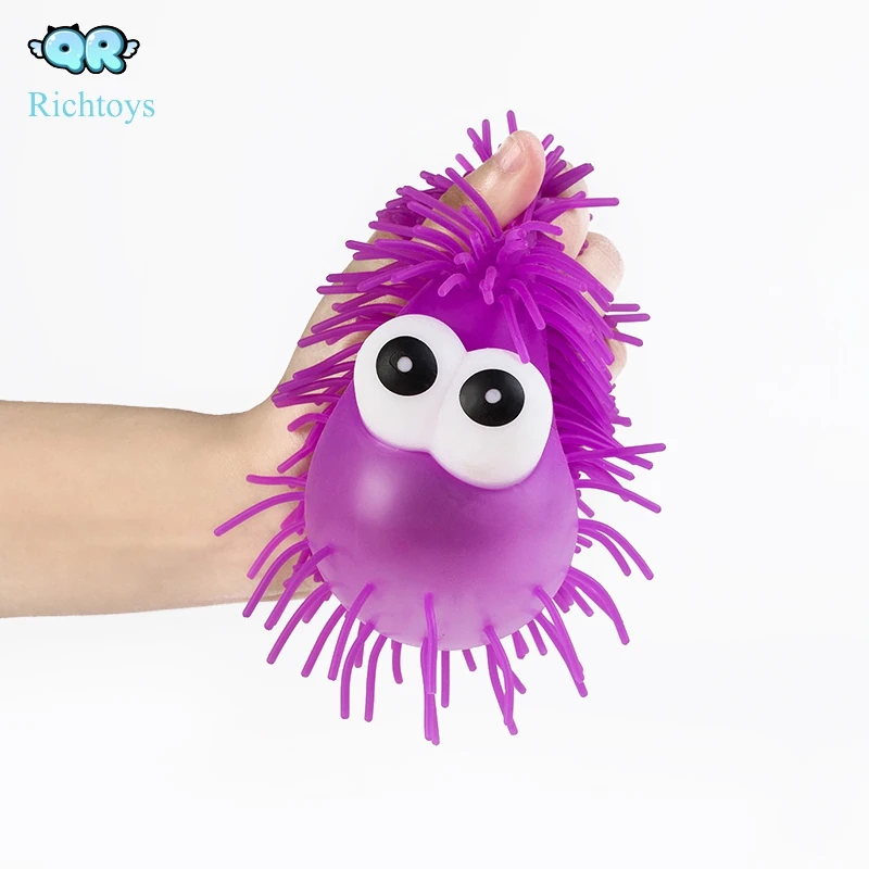 yoyo tpr big eye puffer  ball  with eyes