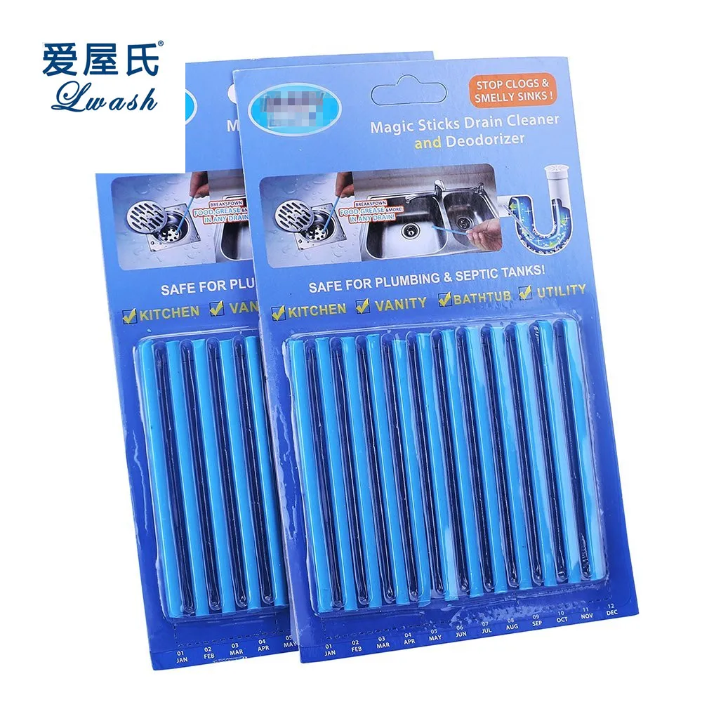 
Eco-Friendly Drain Cleaner and Deodorizer Strips for Kitchen Toilet Bathtub pipe 