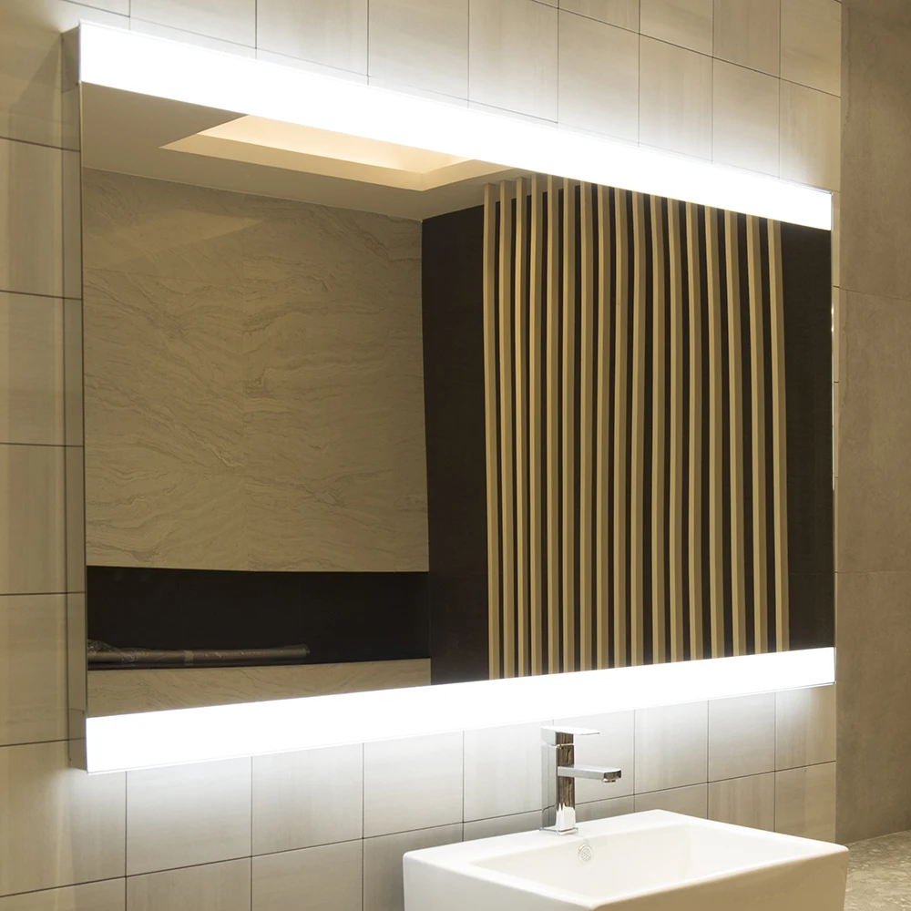 Hotel Customized Decorative Wall Smart LED Bathroom Mirror With Music Speaker