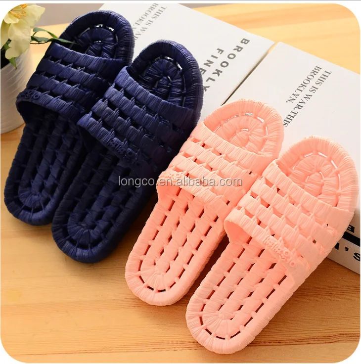 cheap wholesale new design pink pvc blowing bath slippers