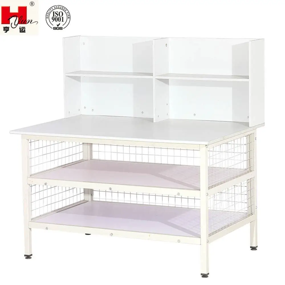 
High Quality Garment Industry Two Tiers Packing Table With Six Persons 