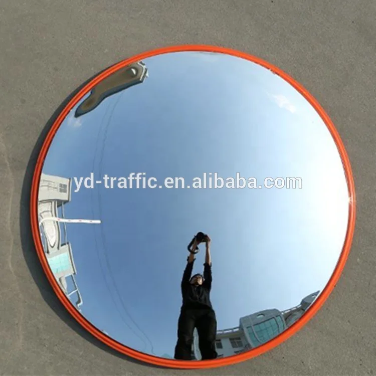 PC convex mirror 2025 hot sale road mirror 800 mm outside rear view mirror