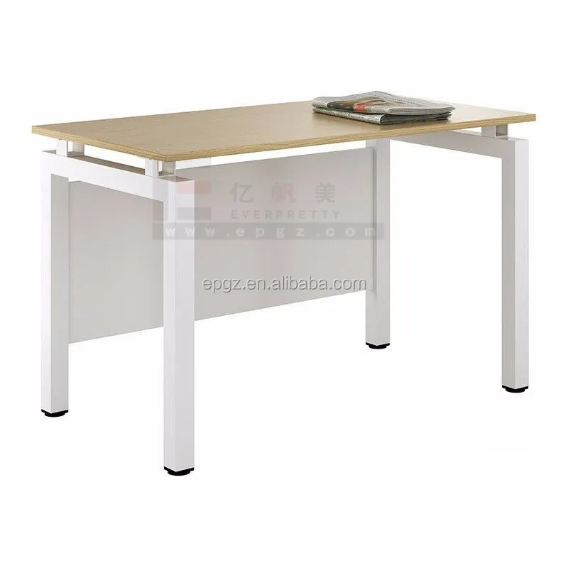 School Office Furniture Wooden Strong Metal Frame Iron Tube Teacher Use Desk with Cabinet
