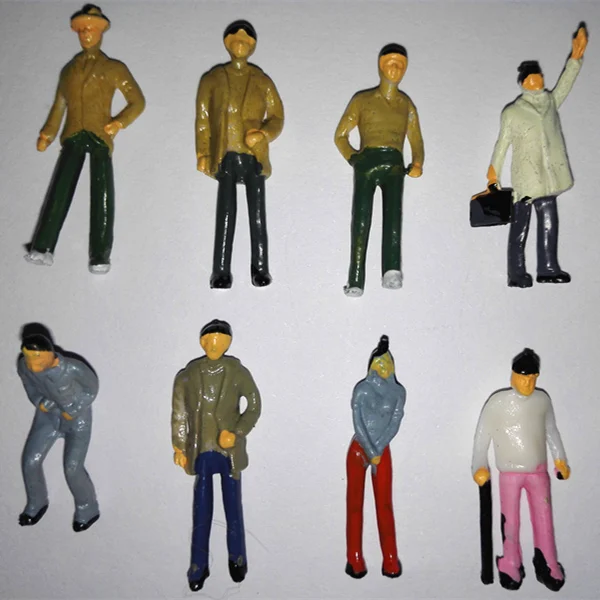1:75 1:100 1:150 1:200 1:300 scales miniature color painted model human figures for architecture model and train model