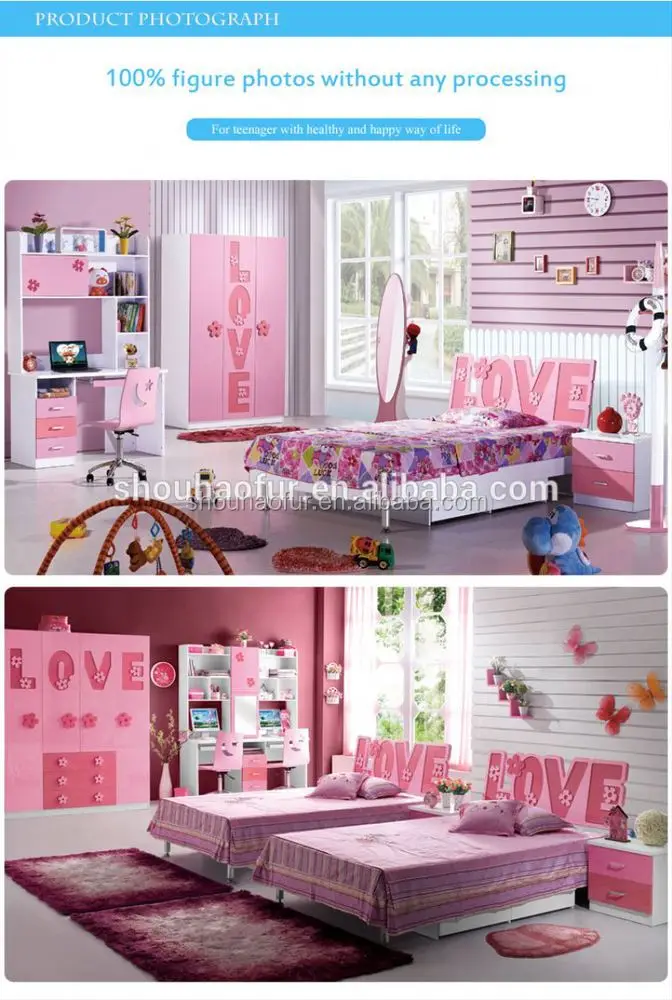 Teenager Bedroom children wooden bedroom furniture