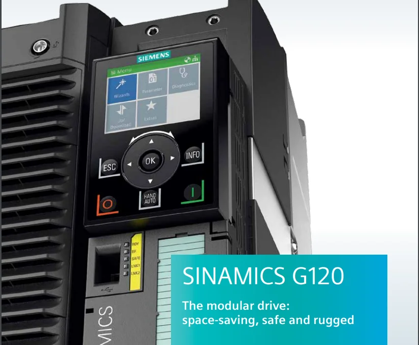 SIEMENS G120 series 22kw space saving, safe and rugged ac modular drive