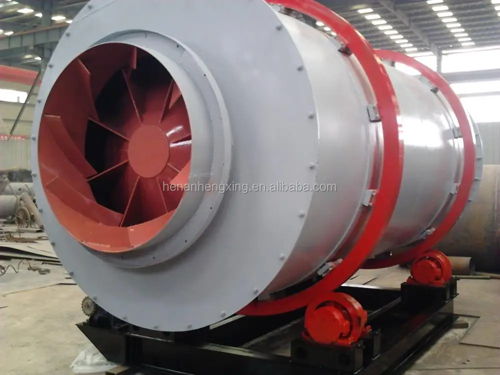 Industrial Small Silica Sand Three Cylinder Rotary Drum Drying Dryer Machine For Sale