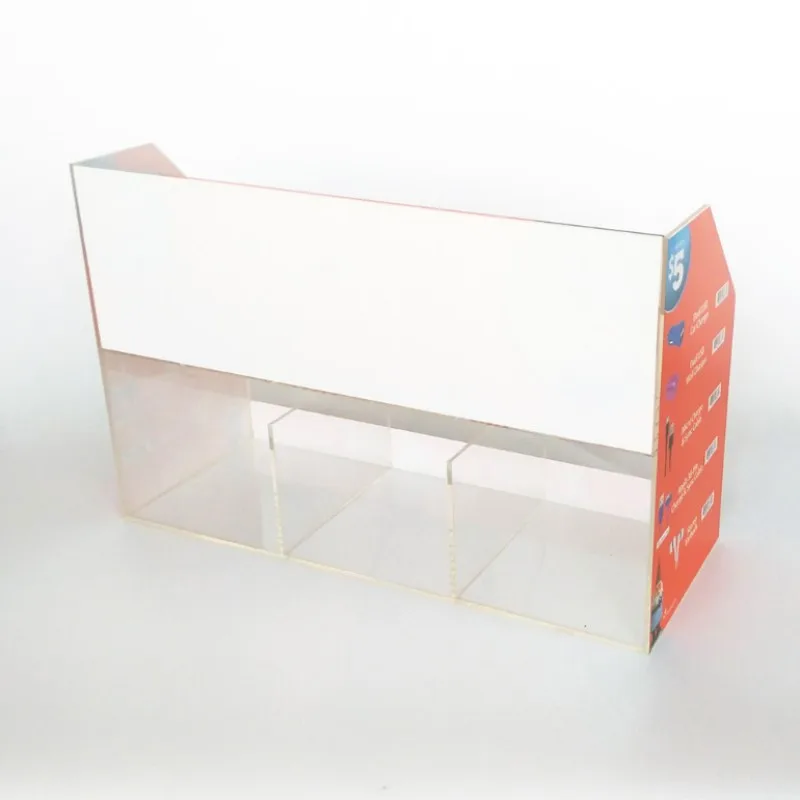 Custom acrylic data wire earphone cell phone accessory display stand